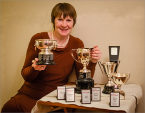 Anne with her 5 RFVM trophies