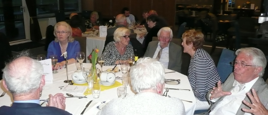 Members and guests during the meal