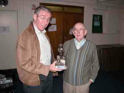 Phil with Bernard who donated the trophy